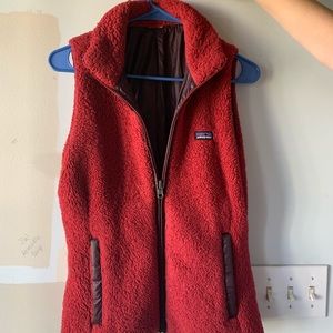 Red Reversible Patagonia vest